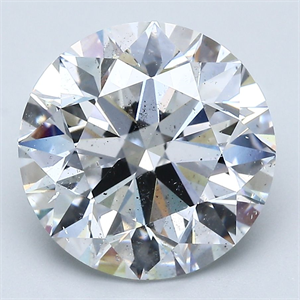 Picture of Natural Diamond 5.03 Carats, Round with Excellent Cut, D Color, SI2 Clarity and Certified by GIA