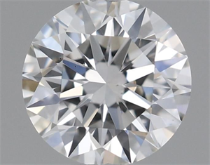 Picture of Natural Diamond 0.41 Carats, Round with Excellent Cut, H Color, VS2 Clarity and Certified by GIA