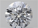 Natural Diamond 0.41 Carats, Round with Excellent Cut, D Color, VVS2 Clarity and Certified by GIA