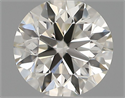 Natural Diamond 0.40 Carats, Round with Excellent Cut, H Color, VS2 Clarity and Certified by IGI