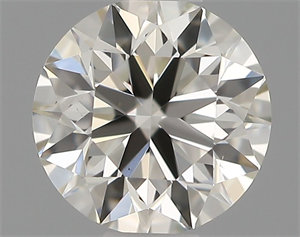 Picture of Natural Diamond 0.40 Carats, Round with Excellent Cut, H Color, VS2 Clarity and Certified by IGI