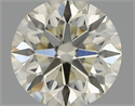 Natural Diamond 0.43 Carats, Round with Excellent Cut, J Color, VS2 Clarity and Certified by IGI