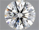 Natural Diamond 0.44 Carats, Round with Excellent Cut, I Color, IF Clarity and Certified by GIA