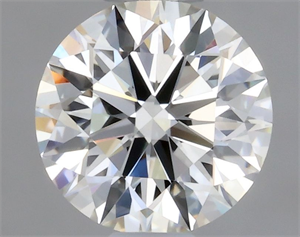 Picture of Natural Diamond 0.44 Carats, Round with Excellent Cut, I Color, IF Clarity and Certified by GIA