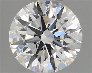 Picture of Natural Diamond 0.40 Carats, Round with Excellent Cut, H Color, VS1 Clarity and Certified by GIA