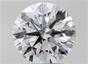 Natural Diamond 2.05 Carats, Round with Excellent Cut, G Color, VS2 Clarity and Certified by GIA