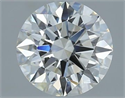 Natural Diamond 2.01 Carats, Round with Excellent Cut, H Color, VS2 Clarity and Certified by GIA