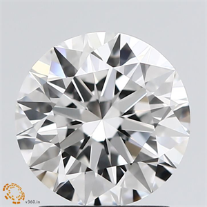 Picture of Natural Diamond 1.77 Carats, Round with Excellent Cut, E Color, VVS2 Clarity and Certified by GIA