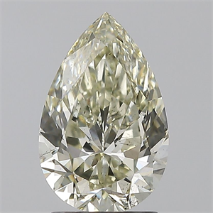 Picture of Natural Diamond 2.01 Carats, Pear with  Cut, K Color, SI1 Clarity and Certified by IGI