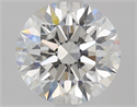 Natural Diamond 2.14 Carats, Round with Excellent Cut, F Color, VS1 Clarity and Certified by GIA