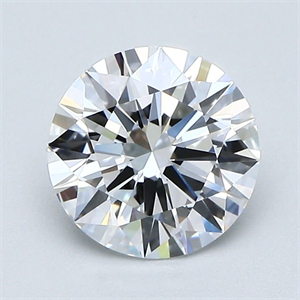 Picture of Natural Diamond 1.21 Carats, Round with Excellent Cut, E Color, VVS1 Clarity and Certified by GIA