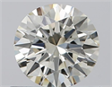 Natural Diamond 0.56 Carats, Round with Excellent Cut, K Color, IF Clarity and Certified by GIA