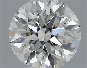 Picture of Natural Diamond 0.41 Carats, Round with Excellent Cut, H Color, VVS1 Clarity and Certified by GIA