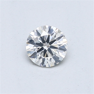 Picture of Natural Diamond 0.41 Carats, Round with Very Good Cut, H Color, I1 Clarity and Certified by GIA