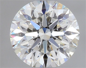 Picture of Natural Diamond 0.41 Carats, Round with Excellent Cut, H Color, VS1 Clarity and Certified by GIA