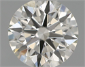 Natural Diamond 0.50 Carats, Round with Excellent Cut, H Color, VS2 Clarity and Certified by IGI