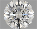 Natural Diamond 0.42 Carats, Round with Excellent Cut, I Color, VS2 Clarity and Certified by GIA