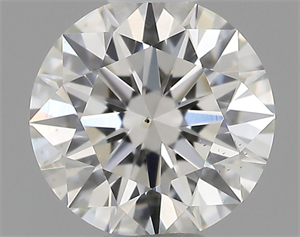 Picture of Natural Diamond 0.42 Carats, Round with Excellent Cut, I Color, VS2 Clarity and Certified by GIA