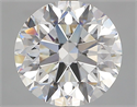 Natural Diamond 2.80 Carats, Round with Excellent Cut, F Color, VVS2 Clarity and Certified by GIA