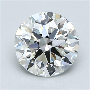 Picture of Natural Diamond 1.70 Carats, Round with Excellent Cut, H Color, VS2 Clarity and Certified by GIA