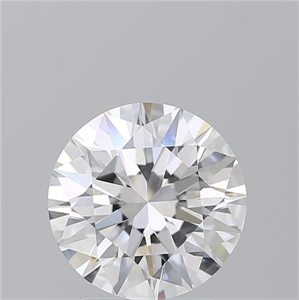 Picture of Natural Diamond 2.50 Carats, Round with Excellent Cut, D Color, VVS1 Clarity and Certified by GIA