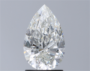 Picture of Natural Diamond 1.70 Carats, Pear with  Cut, I Color, SI2 Clarity and Certified by GIA