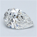 Natural Diamond 1.51 Carats, Pear with  Cut, E Color, VVS1 Clarity and Certified by GIA