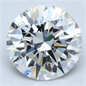 Natural Diamond 2.20 Carats, Round with Excellent Cut, H Color, VS1 Clarity and Certified by GIA