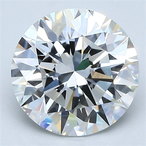 Picture of Natural Diamond 2.20 Carats, Round with Excellent Cut, H Color, VS1 Clarity and Certified by GIA