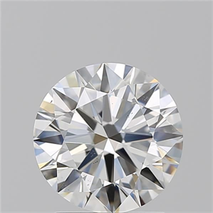 Picture of Natural Diamond 2.01 Carats, Round with Excellent Cut, H Color, VS2 Clarity and Certified by GIA