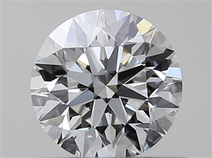 Picture of Natural Diamond 0.40 Carats, Round with Excellent Cut, H Color, VVS2 Clarity and Certified by GIA