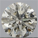 Natural Diamond 0.40 Carats, Round with Excellent Cut, J Color, SI2 Clarity and Certified by GIA