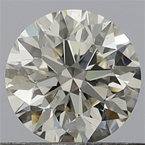 Picture of Natural Diamond 0.40 Carats, Round with Excellent Cut, J Color, SI2 Clarity and Certified by GIA