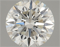 Natural Diamond 0.57 Carats, Round with Excellent Cut, K Color, VVS2 Clarity and Certified by GIA