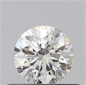 Natural Diamond 0.42 Carats, Round with Excellent Cut, F Color, SI2 Clarity and Certified by GIA