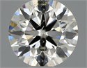 Natural Diamond 0.50 Carats, Round with Excellent Cut, H Color, SI1 Clarity and Certified by IGI