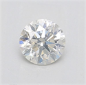 Natural Diamond 0.59 Carats, Round with Very Good Cut, I Color, SI2 Clarity and Certified by IGI