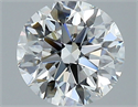 Natural Diamond 1.70 Carats, Round with Excellent Cut, E Color, VVS2 Clarity and Certified by GIA