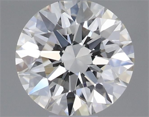 Picture of Natural Diamond 0.40 Carats, Round with Excellent Cut, J Color, VVS2 Clarity and Certified by GIA