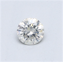 Natural Diamond 0.41 Carats, Round with Very Good Cut, I Color, I1 Clarity and Certified by GIA