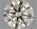 Natural Diamond 0.60 Carats, Round with Excellent Cut, K Color, VS2 Clarity and Certified by IGI