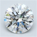 Natural Diamond 2.02 Carats, Round with Excellent Cut, H Color, SI1 Clarity and Certified by GIA