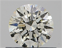 Natural Diamond 0.50 Carats, Round with Excellent Cut, J Color, VS1 Clarity and Certified by IGI