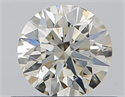 Natural Diamond 0.50 Carats, Round with Excellent Cut, I Color, SI1 Clarity and Certified by IGI