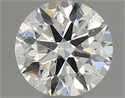 Natural Diamond 0.40 Carats, Round with Excellent Cut, J Color, SI1 Clarity and Certified by GIA