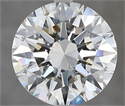 Natural Diamond 3.01 Carats, Round with Excellent Cut, K Color, VS2 Clarity and Certified by GIA