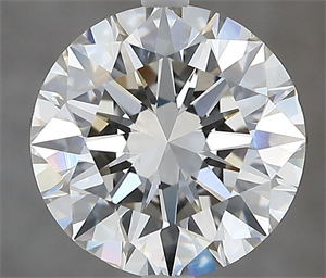 Picture of Natural Diamond 3.01 Carats, Round with Excellent Cut, K Color, VS2 Clarity and Certified by GIA