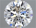 Natural Diamond 0.40 Carats, Round with Very Good Cut, F Color, VVS1 Clarity and Certified by GIA