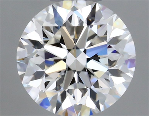 Picture of Natural Diamond 0.40 Carats, Round with Very Good Cut, F Color, VVS1 Clarity and Certified by GIA