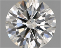 Natural Diamond 0.40 Carats, Round with Excellent Cut, F Color, SI1 Clarity and Certified by IGI